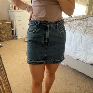 Free people denim skirt